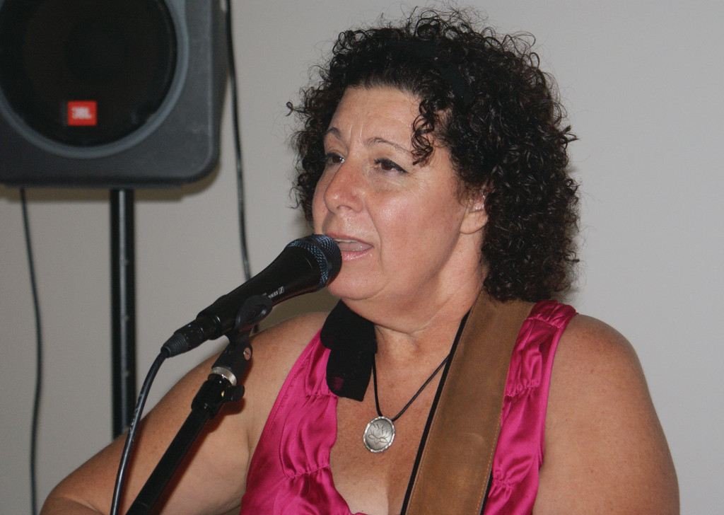 MUSIC IS MEDICINE: Joanne Lurgio was the headline performer for the unveiling of the Gloria Gemma Healing Arts Program/Music Therapy in Cranston.