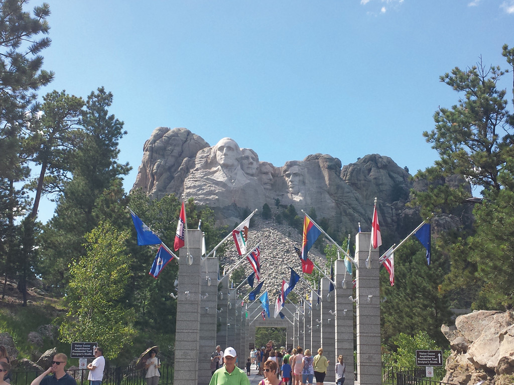 SHOW OF PATRIOTISM: We really enjoyed seeing Mount Rushmore, a set of four, 60-foot granite carvings in the face of a mountain in the Black Hills. I felt so honored to be there, seeing it for the first time. I was extremely moved as I watched others stop in their tracks as they entered the viewing area and saw it perched in the sky before them.