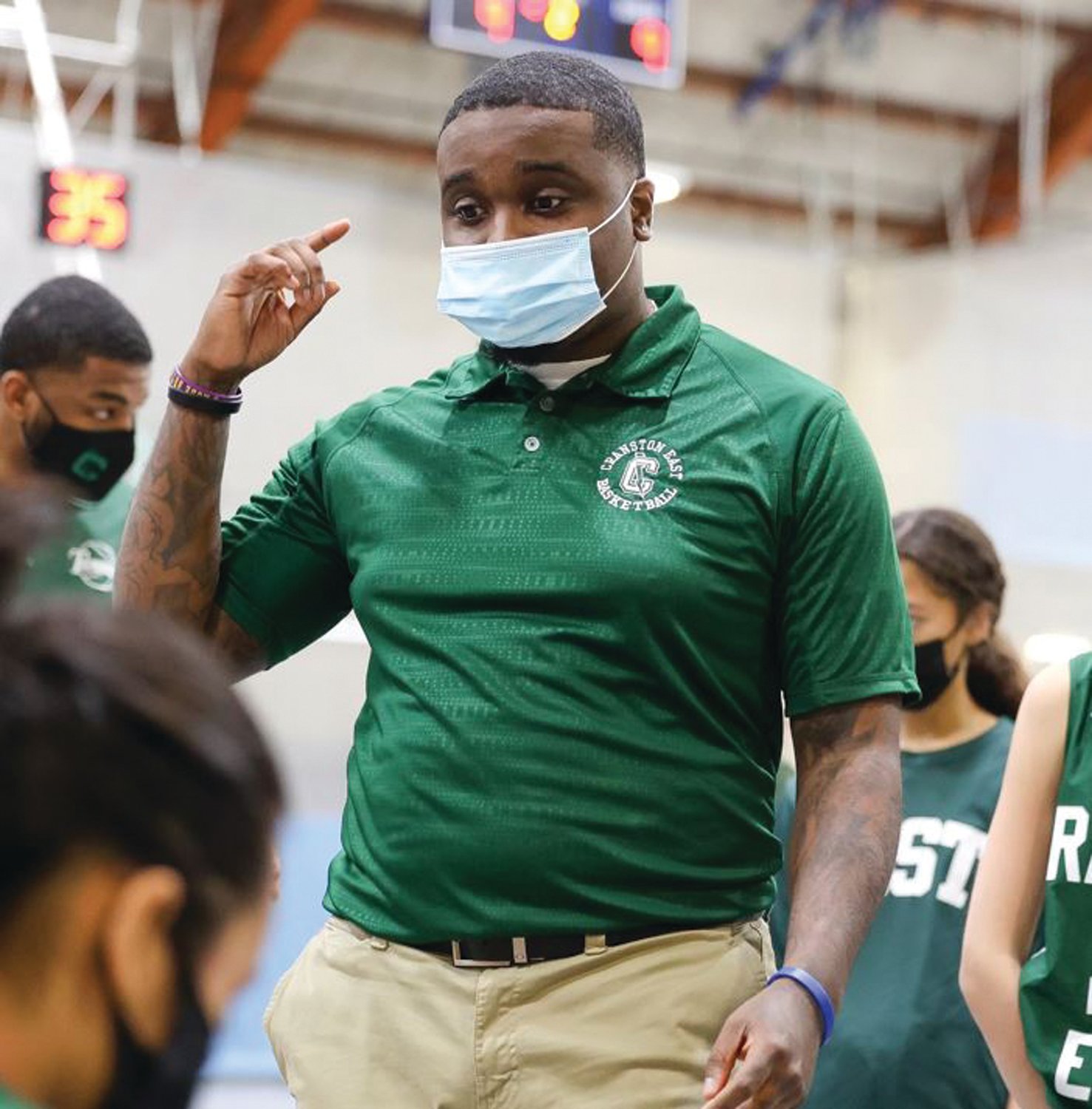 FAMILIAR FACE:
Cranston East girls
basketball coach
Jhamal Diggs, who is
set to take over the
school’s boys volleyball
program after the
passing of Meg McGonagle.