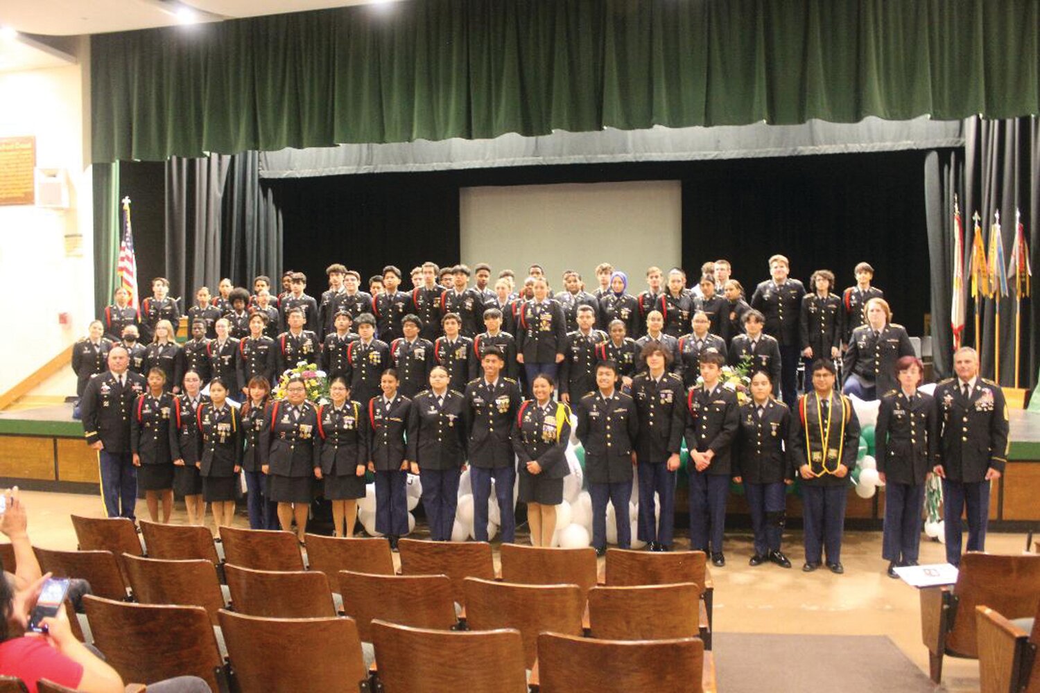 OUR FUTURE LEADERS: Cadet members of the 34th Battalion of Cranston East JROTC, at their award ceremony on Thursday, May 18, 2023.