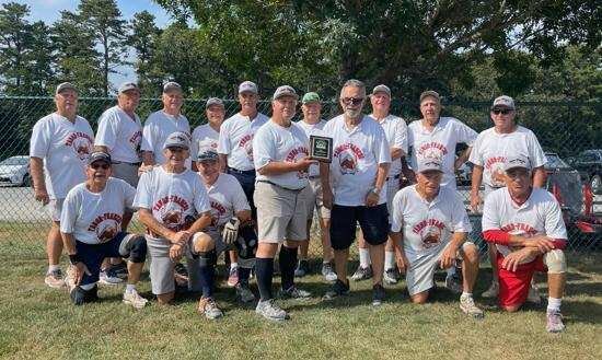 TWO-TIME CHAMPS: The Tabor-Franchi over-75 senior softball team. (Submitted photos)